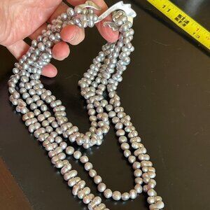 Robyn Nichols Freshwater Pearls and Hand-crafted Serpentine Clasp